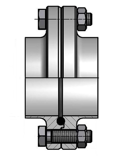 Flange coupling DIN11853