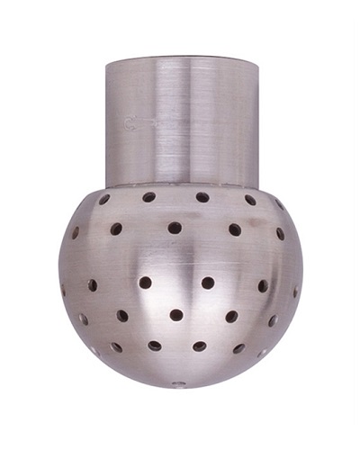 944200153 Perforation inside thread 1/4"
Ball diameter: 30,0mm
Capacity
1 bar: 2,5m³/h
Range: approx. 1,0 -1.5 meter
Material: SS 316Ti (1.4571)