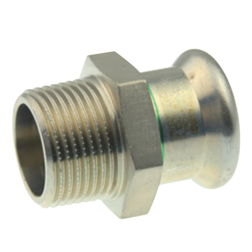 R27056204761 Aansl.: Pers-BSP Buitendraad
XPress M-contour / EN10312
Mat: 316L / Ring: EPDM
Temp -35°C/+135°C
Std. Werkdruk: -0.85/+16 Bar